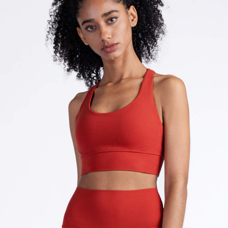 crisscross sports bra, shockproof workout bra, yoga tank top women, breathable gym top, high support sports bra