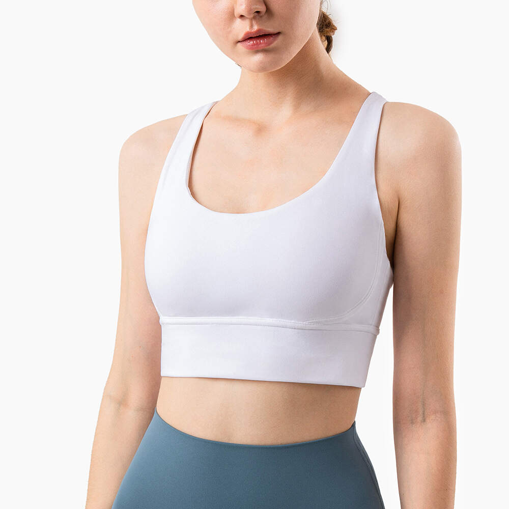 crisscross sports bra, shockproof workout bra, yoga tank top women, breathable gym top, high support sports bra