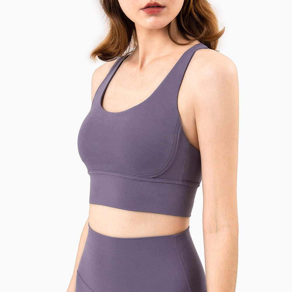 crisscross sports bra, shockproof workout bra, yoga tank top women, breathable gym top, high support sports bra
