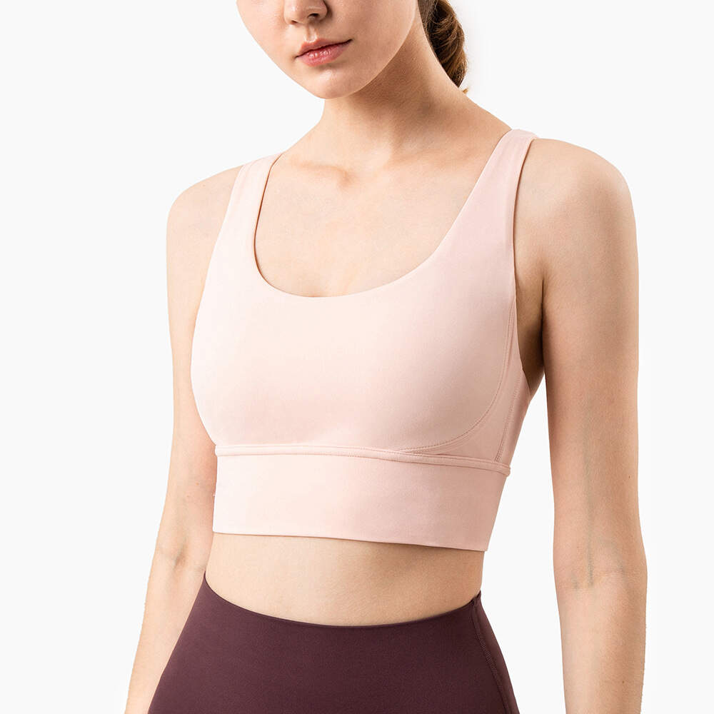 Women’s Crisscross Back Sports Bra – Shockproof Yoga Workout Tank Top