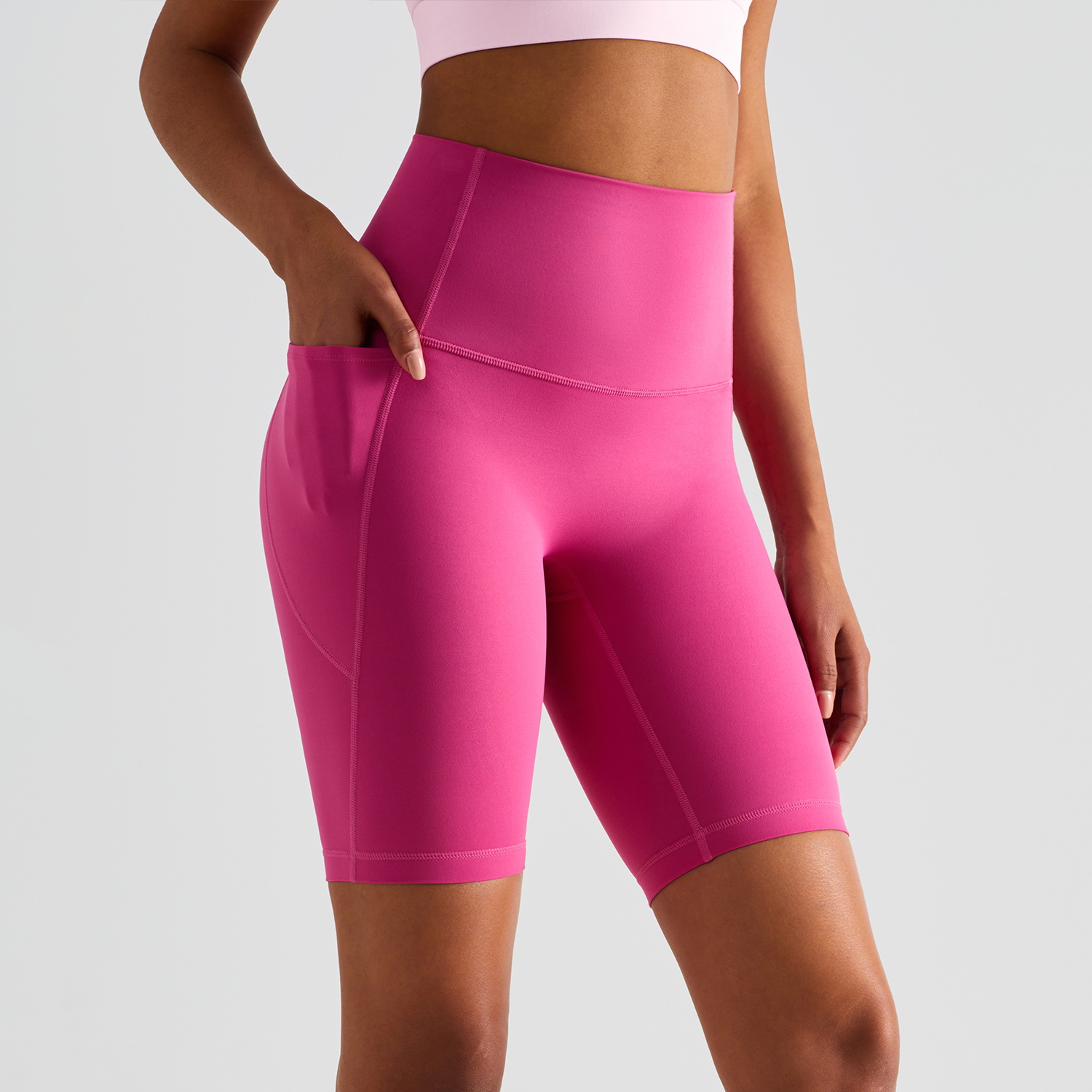 biker shorts women, high-waisted yoga shorts, peach lift shorts, workout shorts with pockets, gym shorts for women