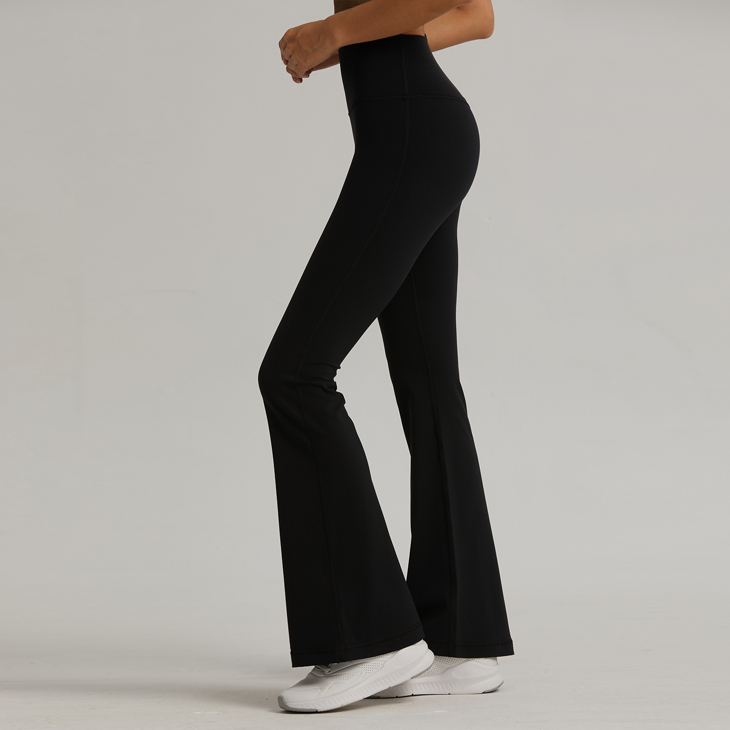 flare yoga pants, bootcut leggings women, high-waisted workout pants, peach-lift yoga pants, sculpting fitness pants