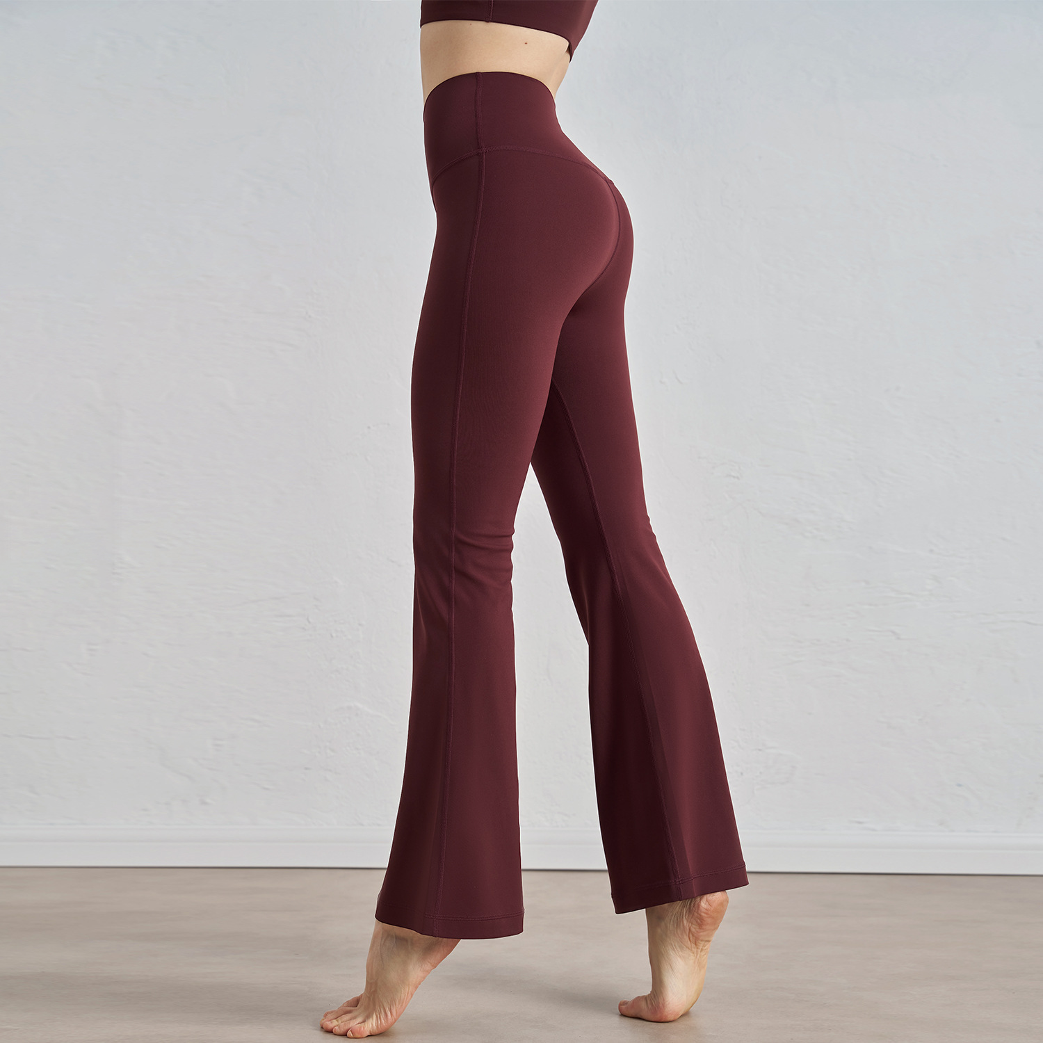 flare yoga pants, bootcut leggings women, high-waisted workout pants, peach-lift yoga pants, sculpting fitness pants