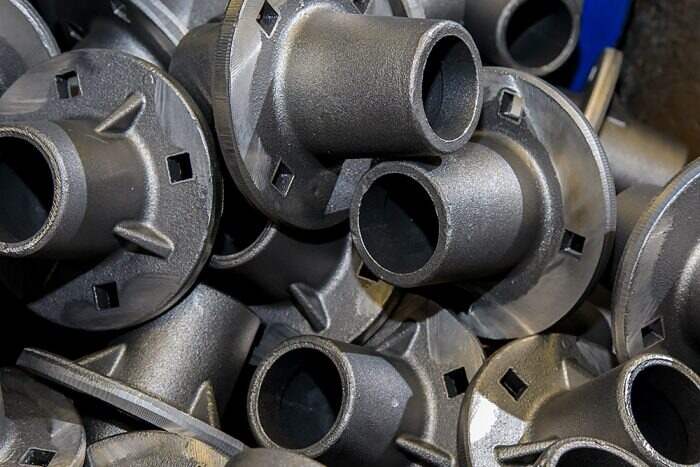 Finished grey iron castings ready for use