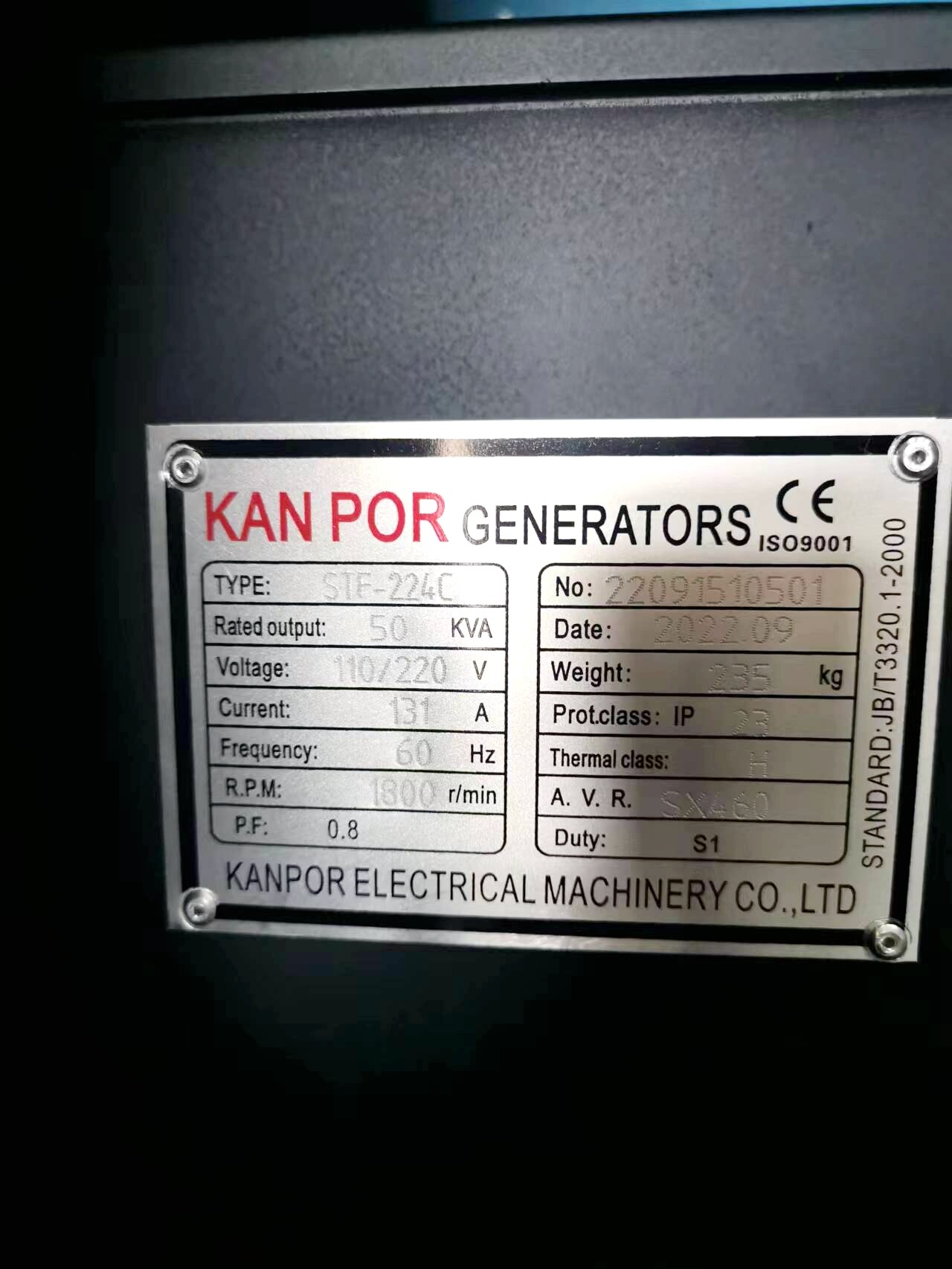 26 Kva Perkins Diesel Generator Supplier