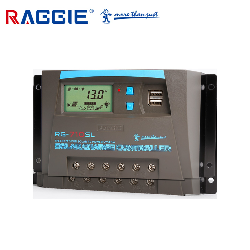 RAGGIE RG7 10A 20A 30A 50A  solar charge controller PWM 12V 24V 48V solar controller