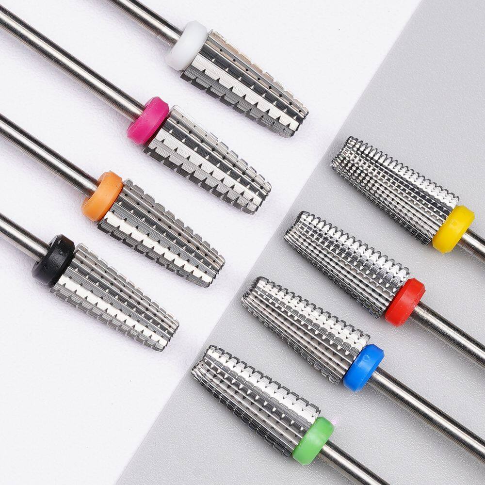 5 in 1 Tungsten Carbide Nail Drill Bits silver color