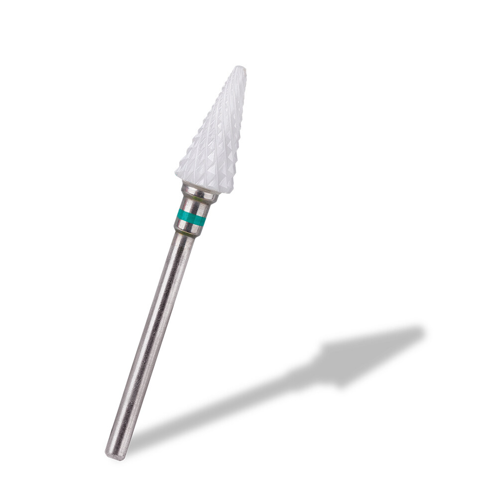 Conical Shape Ceramic Nail Drill Bits, Nail Drill Bit Ceramic Cone Shape, Ceramic Conical Shape Nail Drill Bit