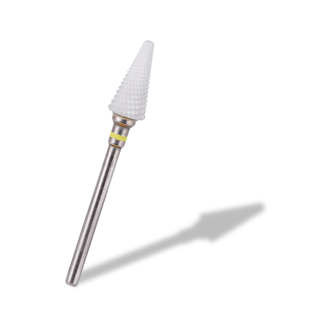 Conical Shape Ceramic Nail Drill Bits, Nail Drill Bit Ceramic Cone Shape, Ceramic Conical Shape Nail Drill Bit