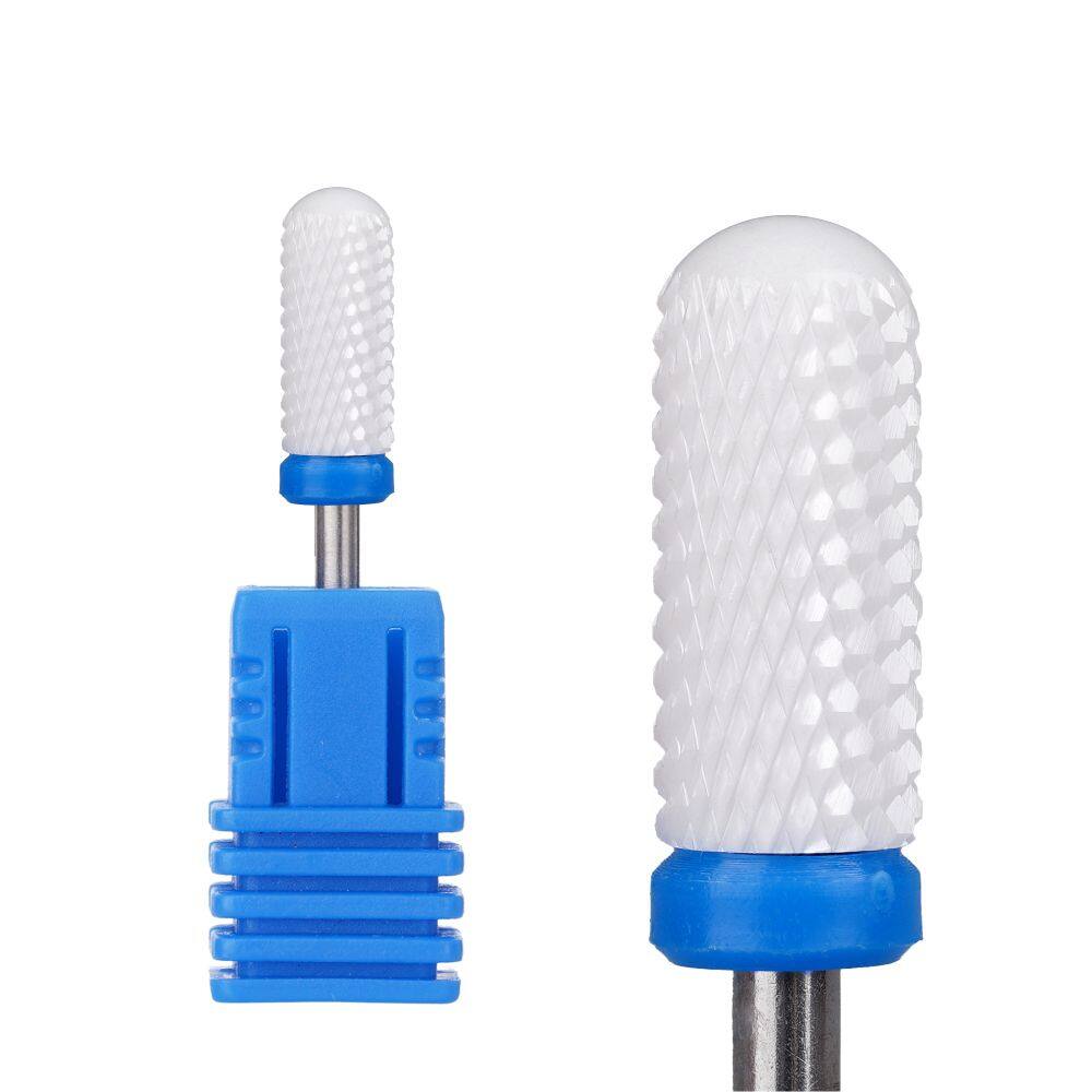 Small Barrel Smooth Top Ceramic Nail Drill Bit, Small Barrel Smooth Top Bit, Ceramic Small Barrel Smooth Top Bit