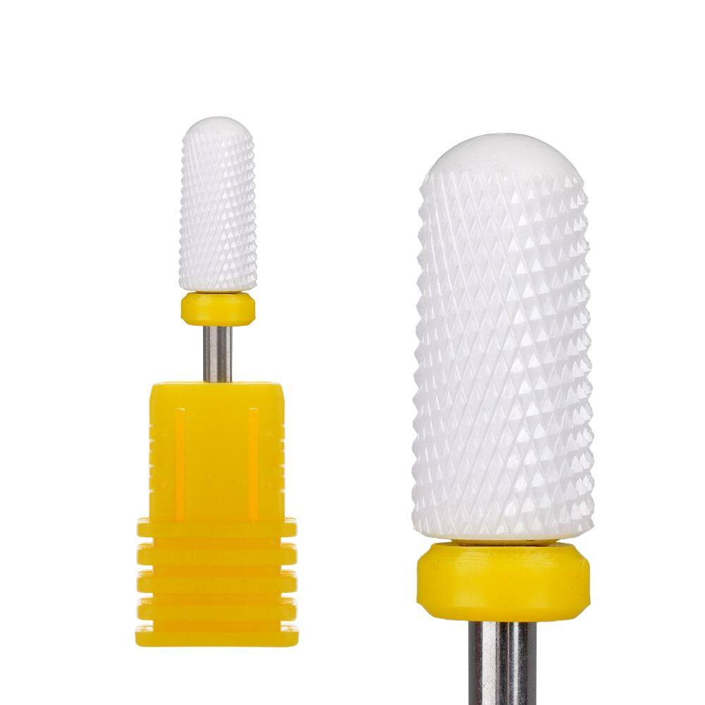 Small Barrel Smooth Top Ceramic Nail Drill Bit, Small Barrel Smooth Top Bit, Ceramic Small Barrel Smooth Top Bit