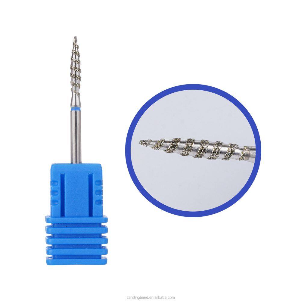 Set di pezzetti di perforazione per chiodo diamantato, kit per unghie per cuticole diamantato, set di pezzi per perforazione per chiodo per cuticole diamantato