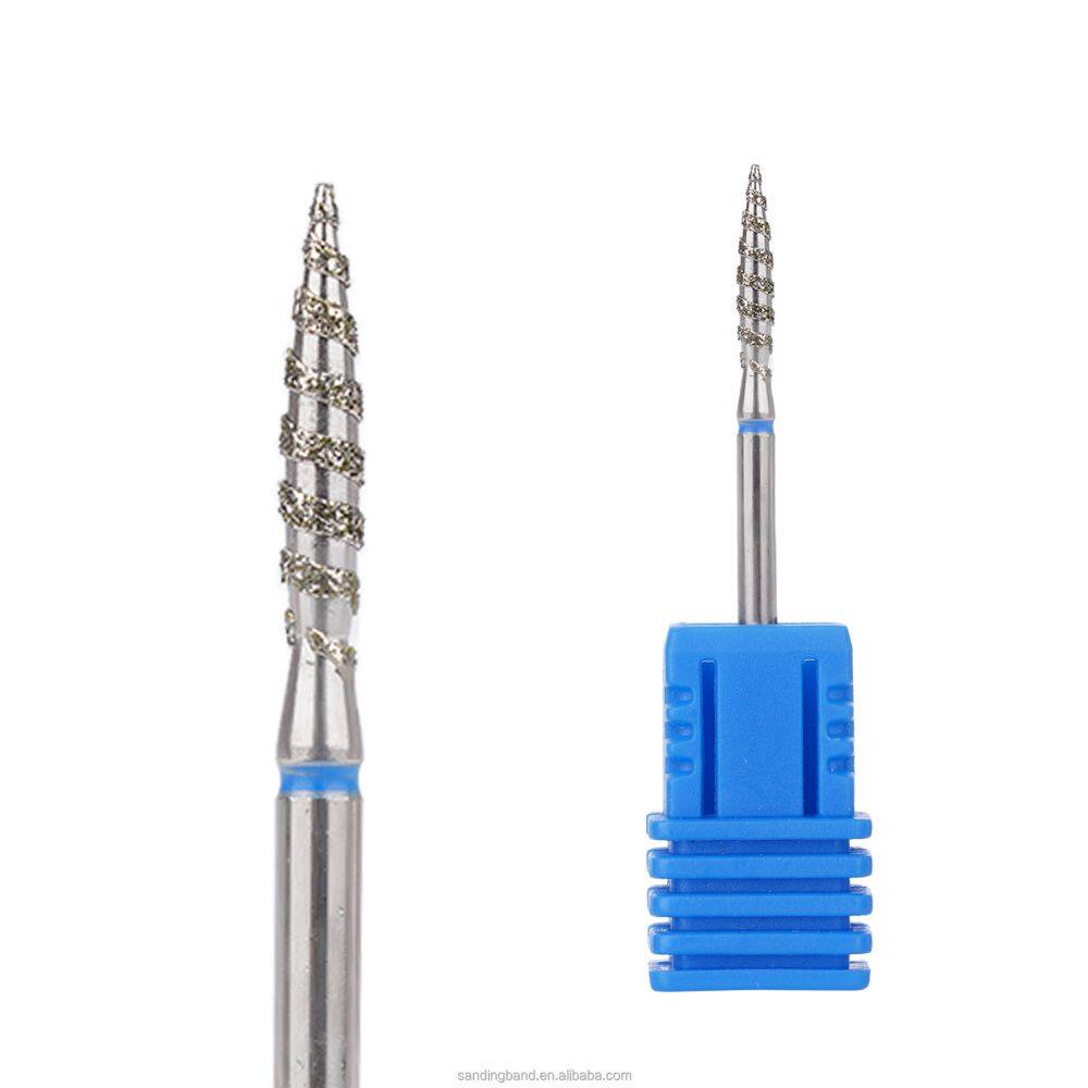 Set di pezzetti di perforazione per chiodo diamantato, kit per unghie per cuticole diamantato, set di pezzi per perforazione per chiodo per cuticole diamantato