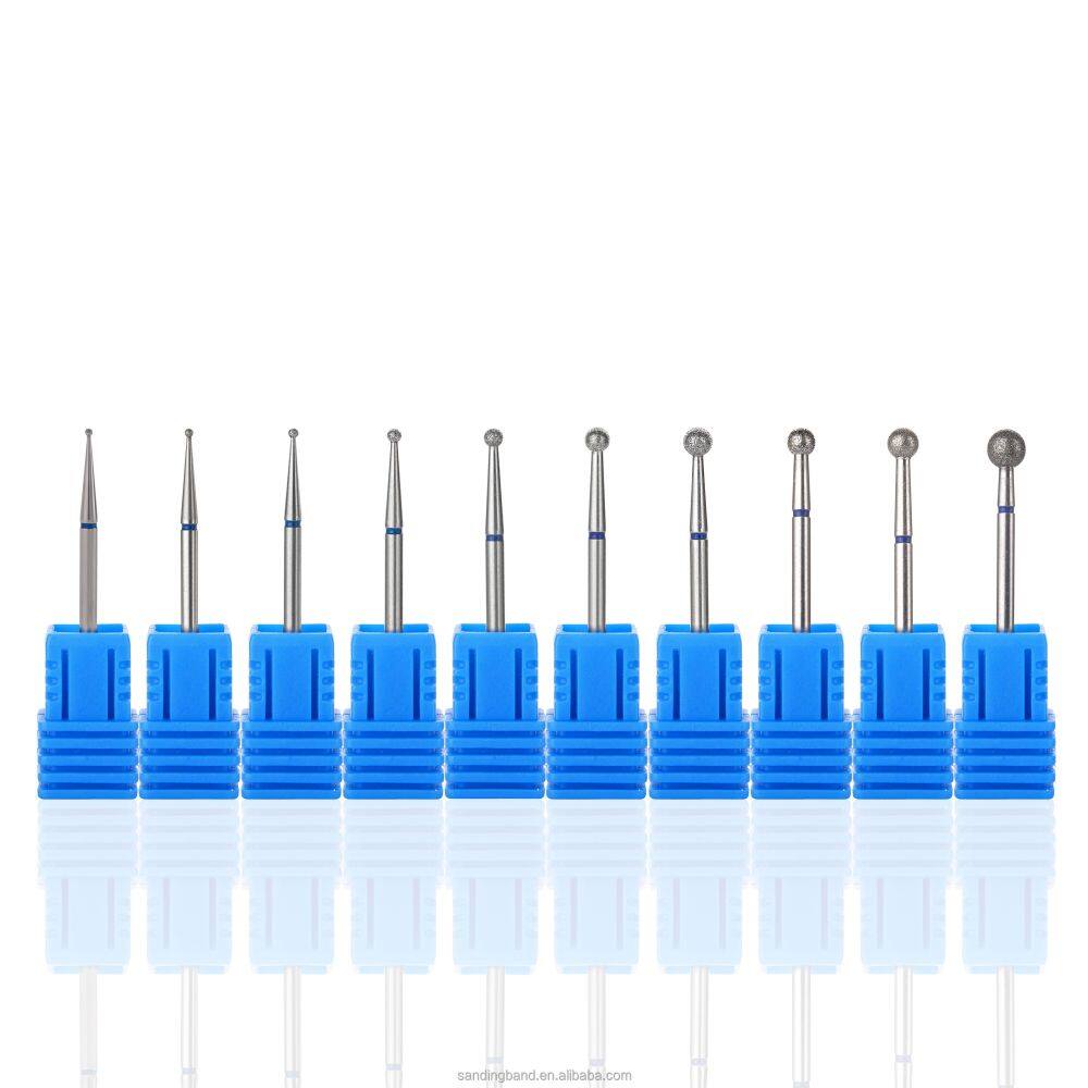 Set di pezzetti di perforazione per chiodo diamantato, kit per unghie per cuticole diamantato, set di pezzi per perforazione per chiodo per cuticole diamantato