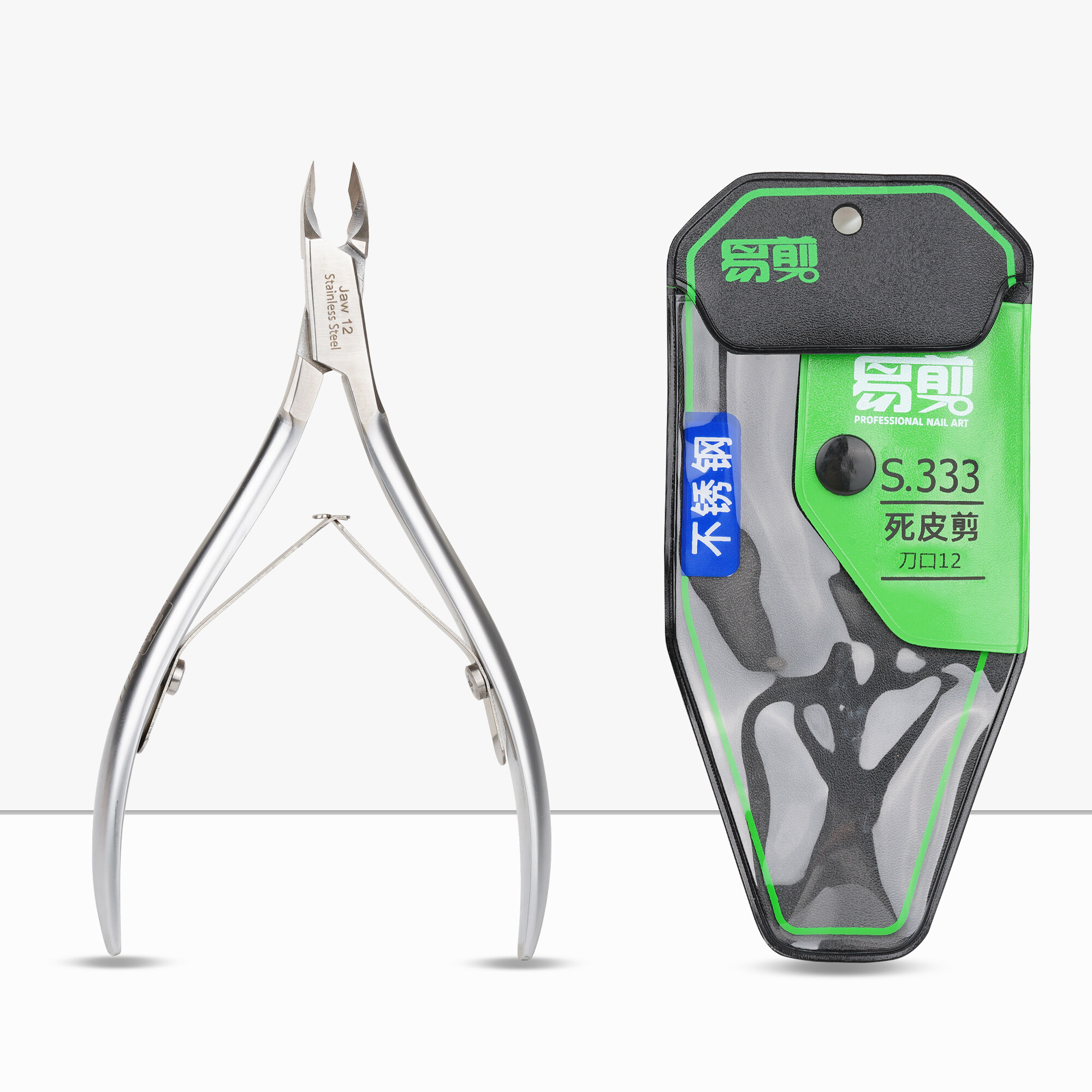 Tweezerman Cuticole Nipper 1/2 mascella, Tweezerman V cuticola in acciaio inossidabile inossidabile