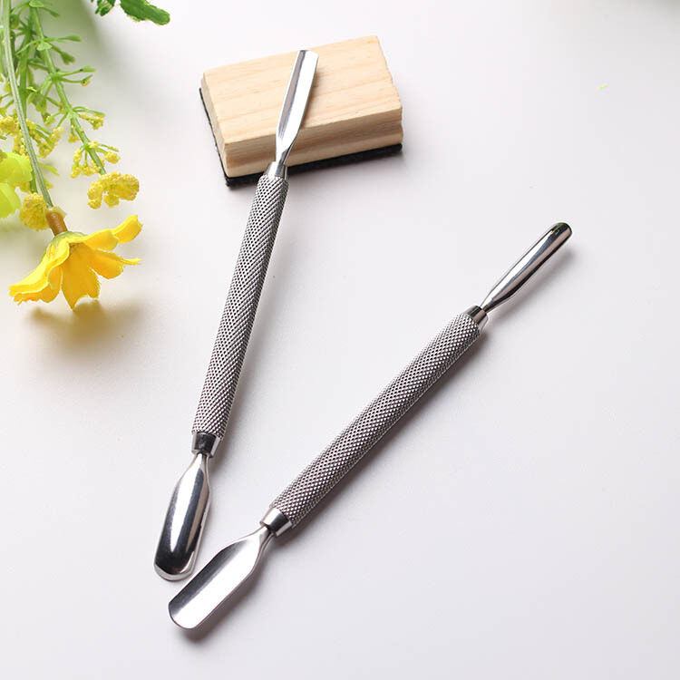 Manicare Cuticle Trimmer And Pusher, mini cuticle pusher, round cuticle pusher, stainless steel cuticle pusher