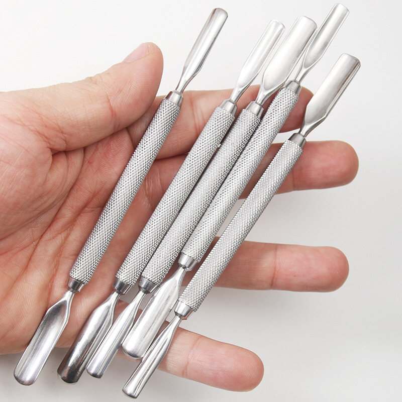 Manicare Cuticle Trimmer And Pusher, mini cuticle pusher, round cuticle pusher, stainless steel cuticle pusher