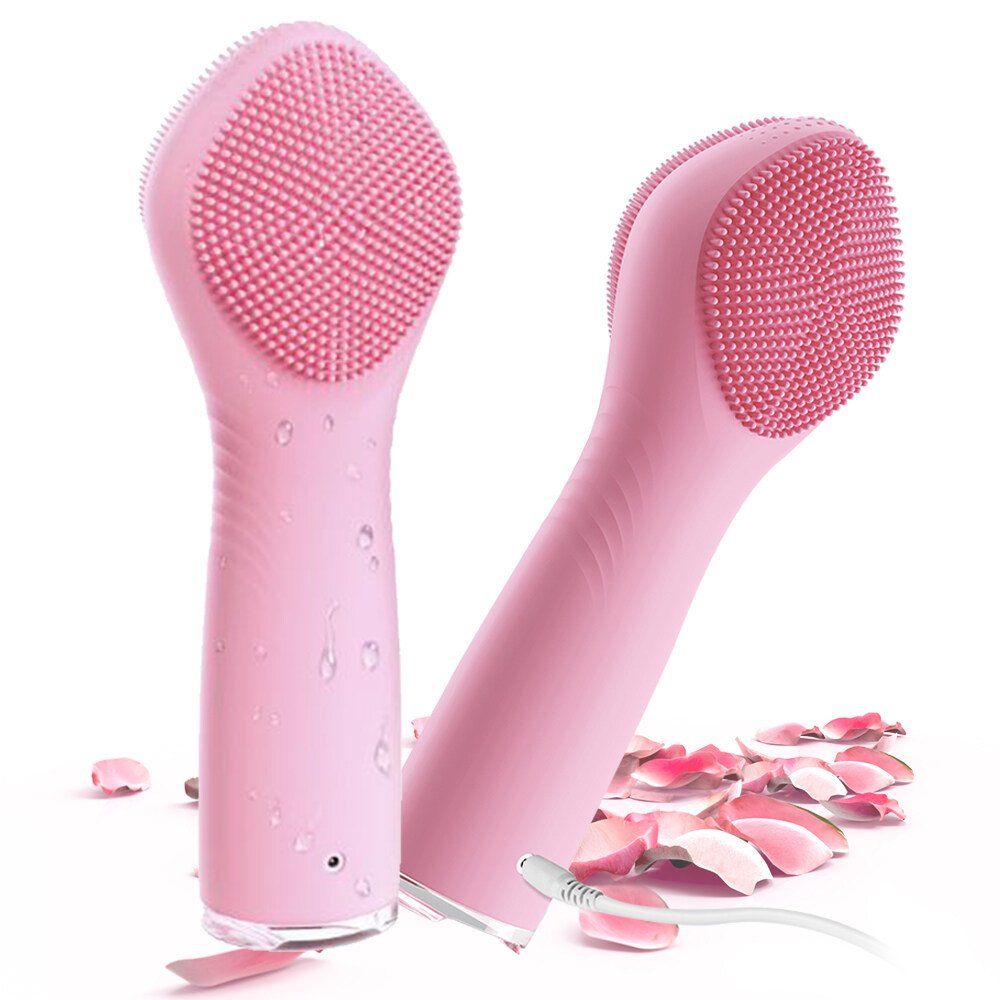New Design Electric Facial Cleansing Brush Skin Care Silicone Face Brush USB Rechargeable Beauty Machine