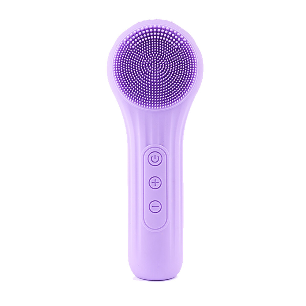 USB Rechargeable IPX7 Waterproof Heating Massager Sonic Facial Cleansing Brush