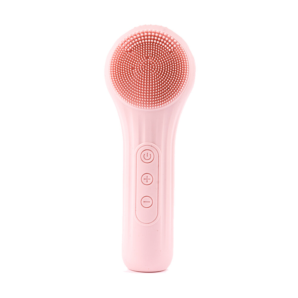 silicone sonic facial cleansing brush, Waterproof Portable Electric Cleanser, Rechargeable Sonic Silicone Face Cleansing Brush