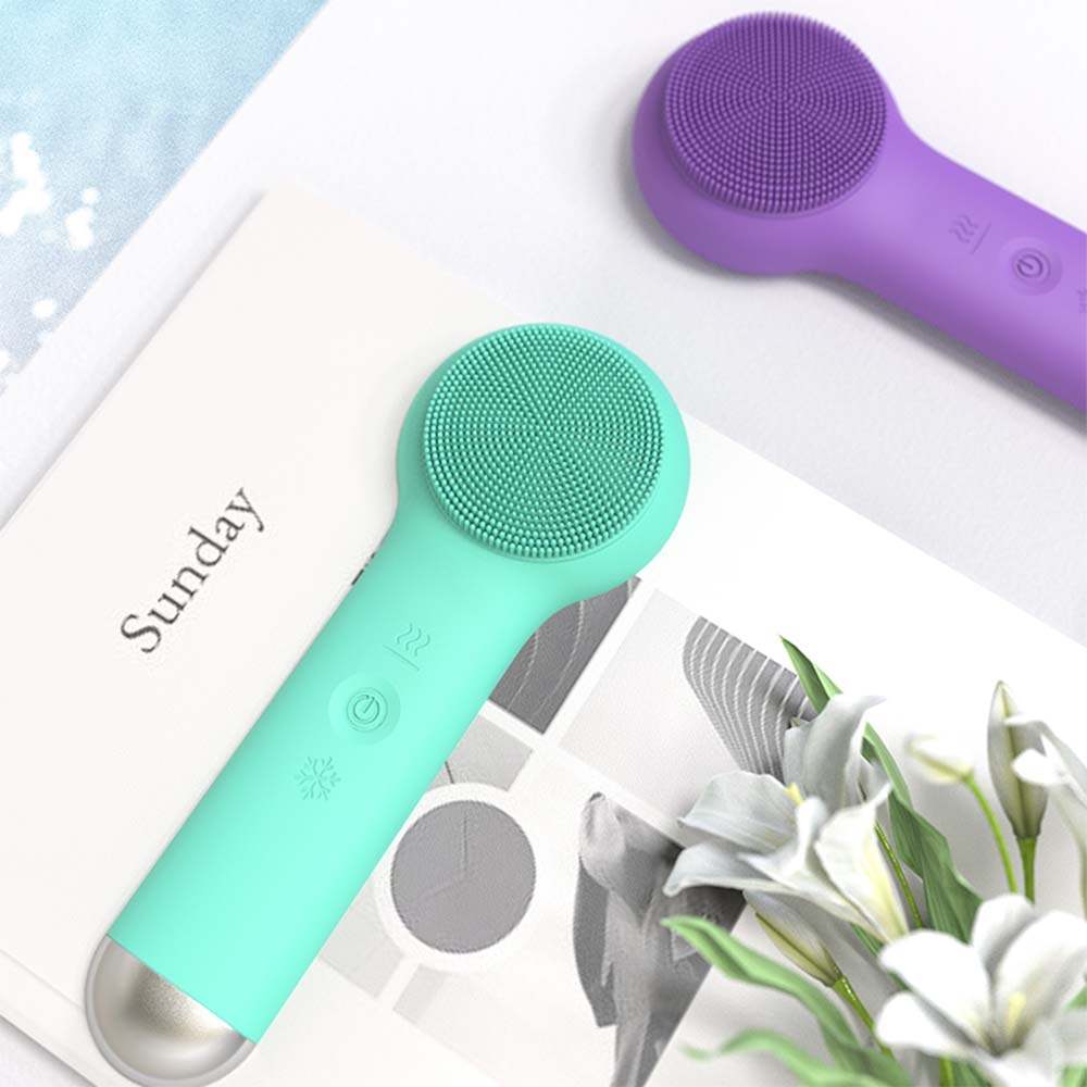 rechargeable facial cleansing brush, waterproof facial cleansing brush, face cleaning brush