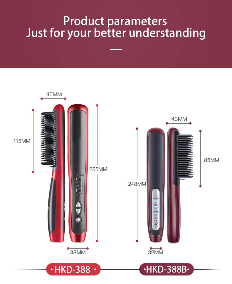 Hair Straightener Brush, Hair Straightener Comb, Electric Hair Straightening Brush