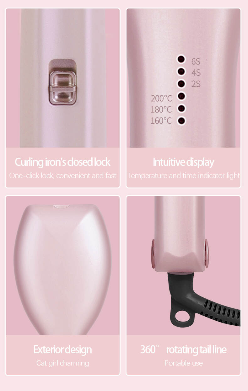 Egg Roll Curling Iron, Curling Irons, Pink Hair Curler