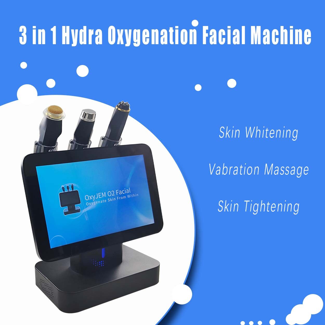 oxygeneo facial capsugen pods, facial co2 oxygen machine oxygen bubble pods, hydro facial machine oxygen jet machine