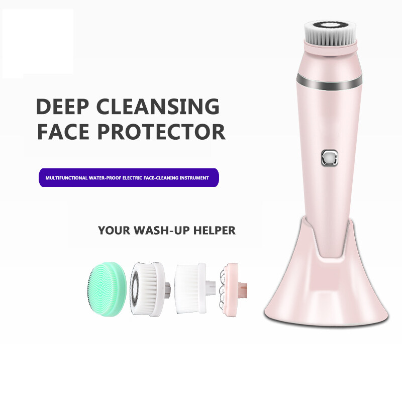 waterproof facial cleansing brush,sonic facial cleansing brush,silicone facial cleansing brush,facial cleansing brush with silicone head