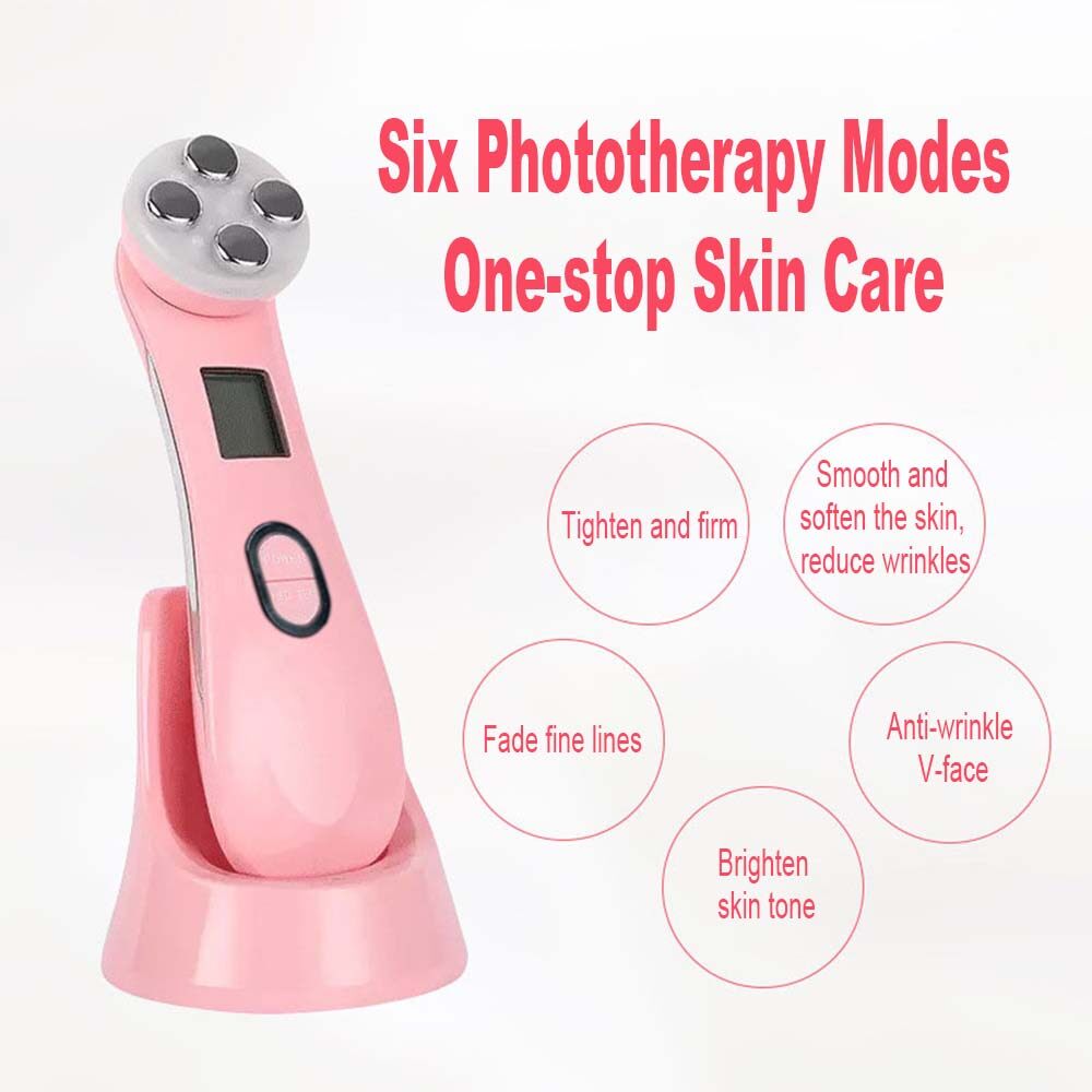 Pink Neck Massager with RF Therapy