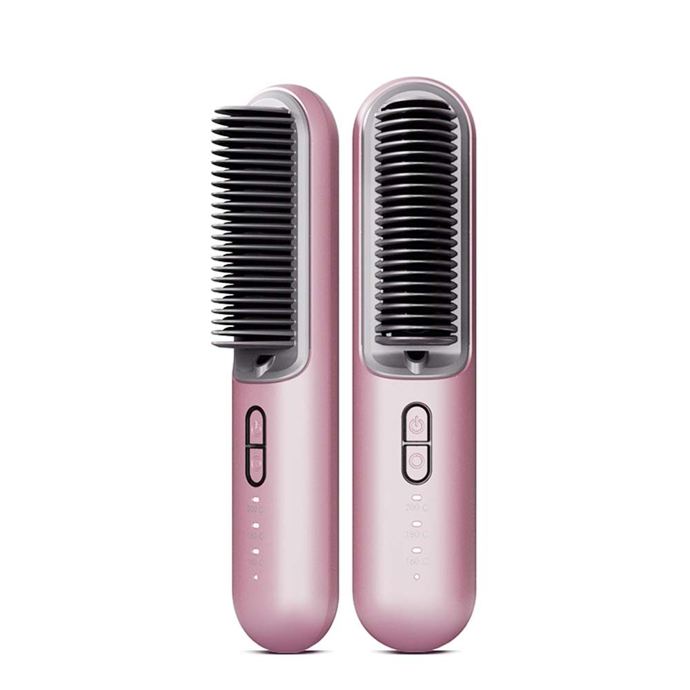 New Arrival Wireless Electric Hair Brushes Cordless Hair Straightener Comb