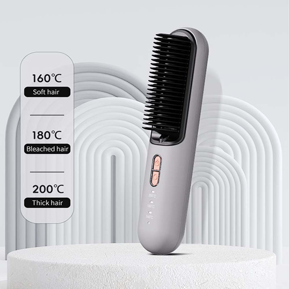 Wireless Electric Hair Brushes,Cordless Hair Straightener Comb,Electric Hair Brush