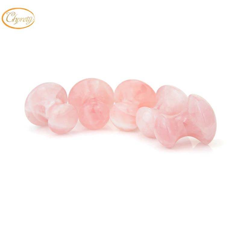 Jade Roller for Face White, Jade Roller Rose Quartz Massager, набір роликів Jade з 6, набір рожевих роликів