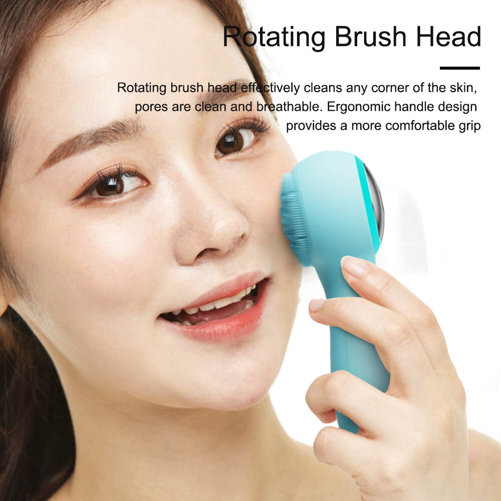 China pro cleansing facial steamer Manufacturer, Rechargeable Sonic Silicone Face Cleansing Brush