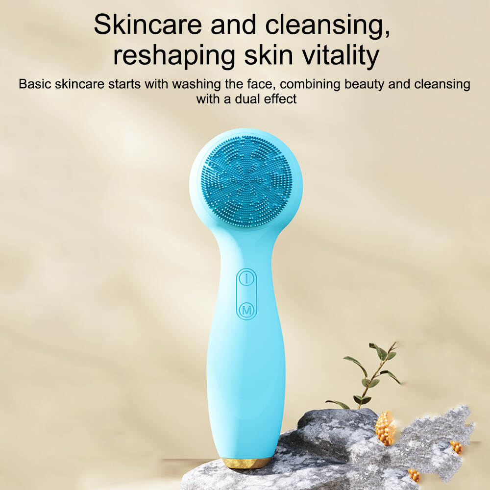 China pro cleansing facial steamer Manufacturer, Rechargeable Sonic Silicone Face Cleansing Brush