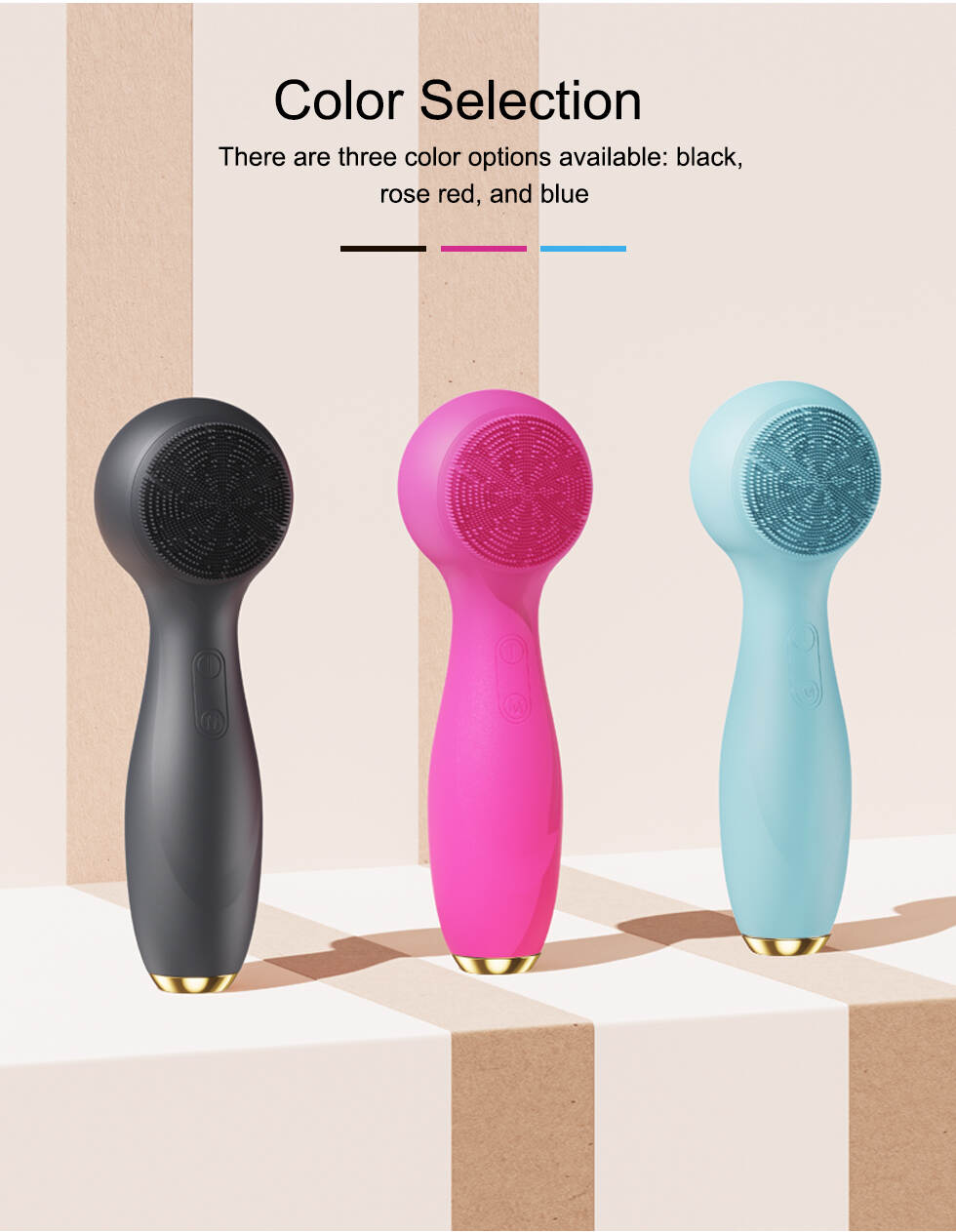 Electric Facial Cleansing Brush,Facial Cleansing Brush Exfoliator,Facial Cleansing Brush Silicone Rechargeable