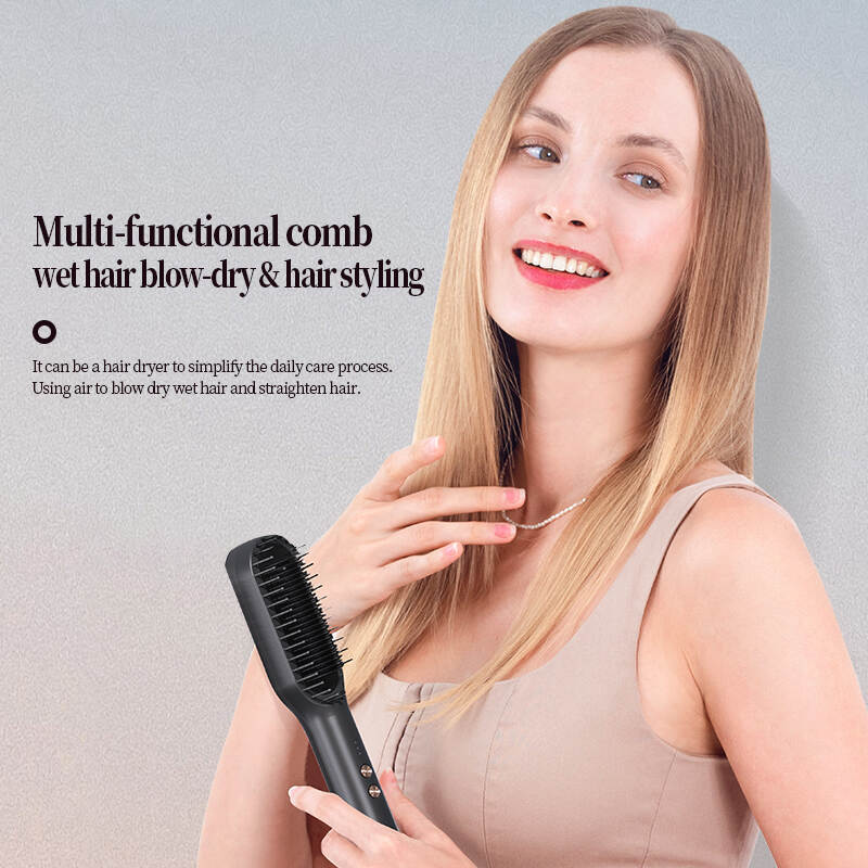 rechargeable mini hair straightener comb, travel hair straightener comb cordless, wireless mini hair straightener comb