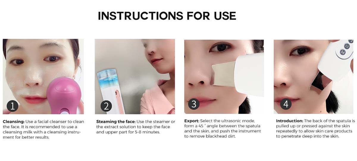 ultrasonic skin scrubber_ultrasonic face scrubber_ultrasonic spatula