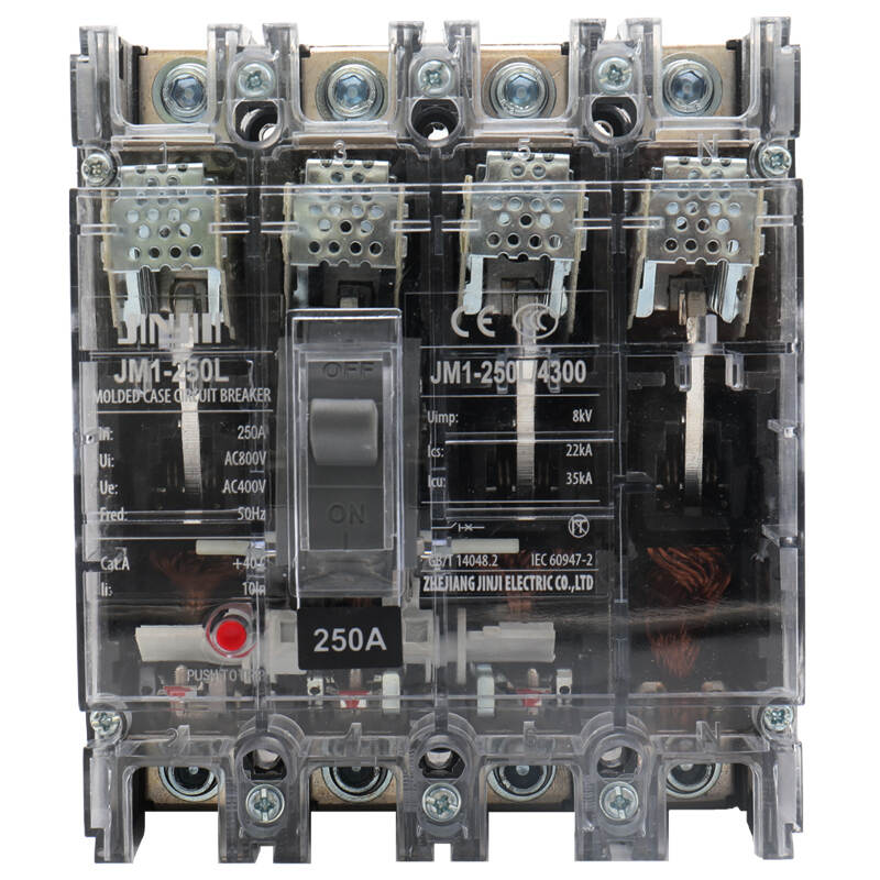 Moulded case circuit breaker M1-4P-transparent shell