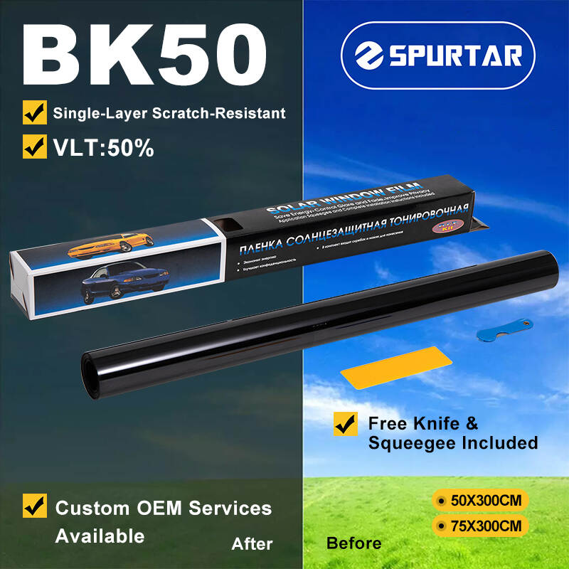 Spurtar Window Solar Film UV Protection Auto Tint Film 50% VLT