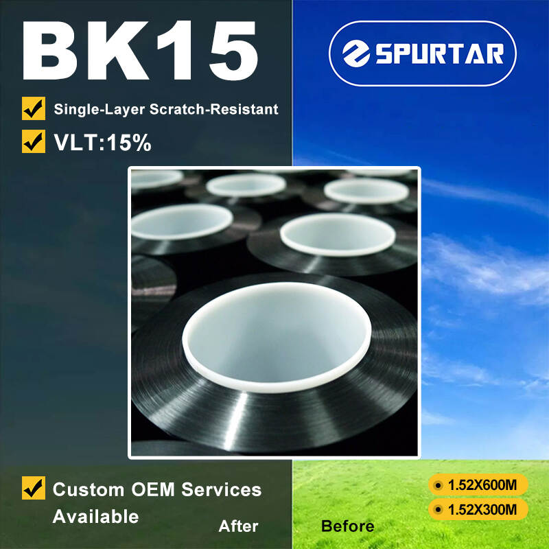Spurtar Car Window Solar Film Single Layer Anti-scratch Large Roll Film 15% VLT