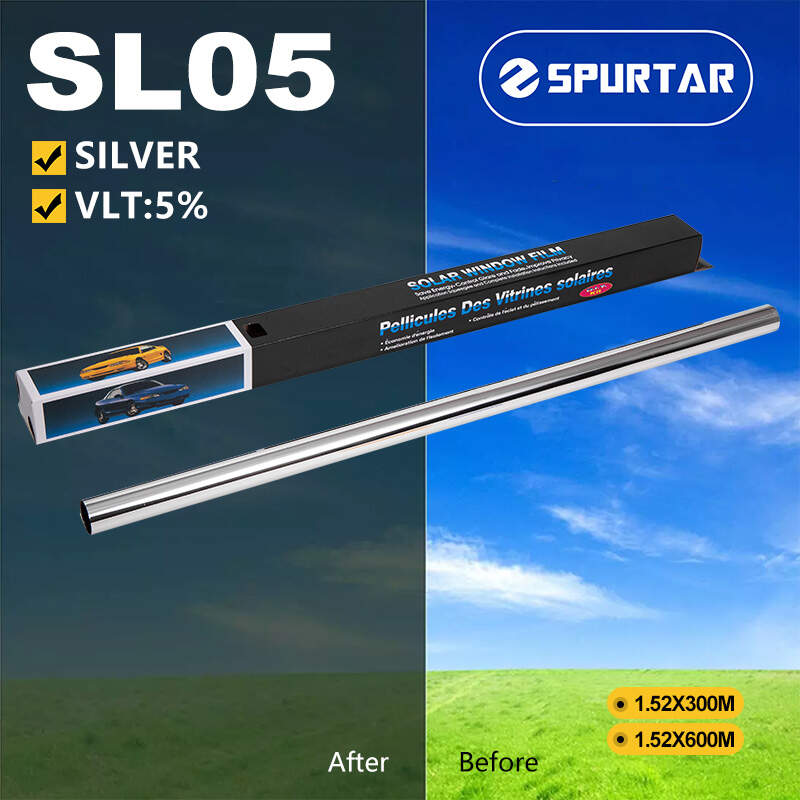 Spurtar Large Roll Silver Film Heat Rejection Window Solar Film