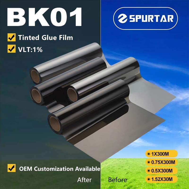 Spurtar Medium Roll Tinted Glue Film Window Film 1% VLT
