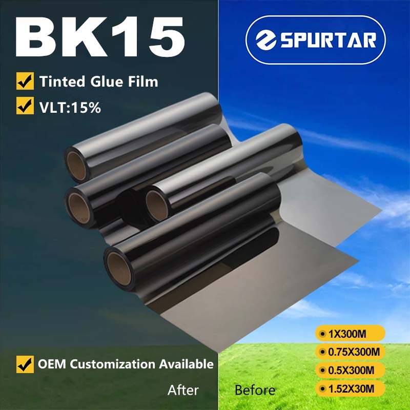 Spurtar Medium Roll Tinted Glue Film Window Film 15% VLT