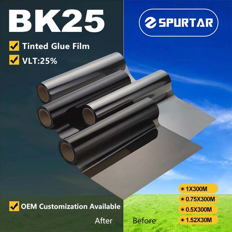 Spurtar Medium Roll Tinted Glue Film Window Film 25% VLT