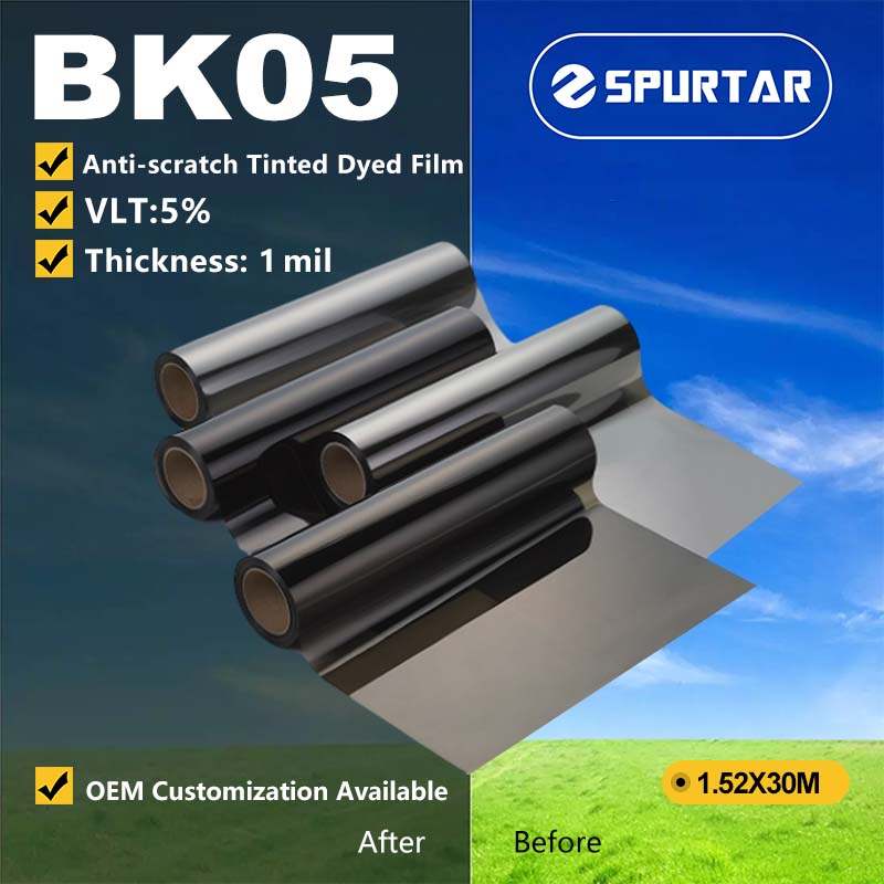 Spurtar Medium Roll Anti-scratch Tinted Dyed Film 5% VLT