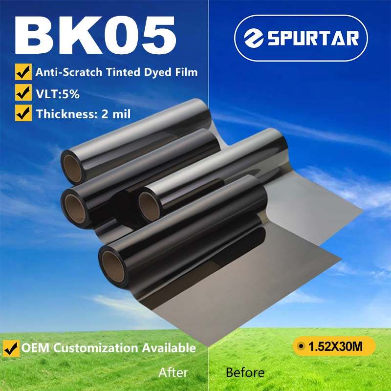 Spurtar Medium Roll Anti-scratch Tinted Dyed Film 5% VLT