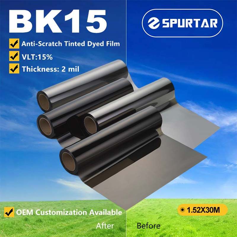 Spurtar Medium Roll Anti-scratch Tinted Dyed Film 15% VLT