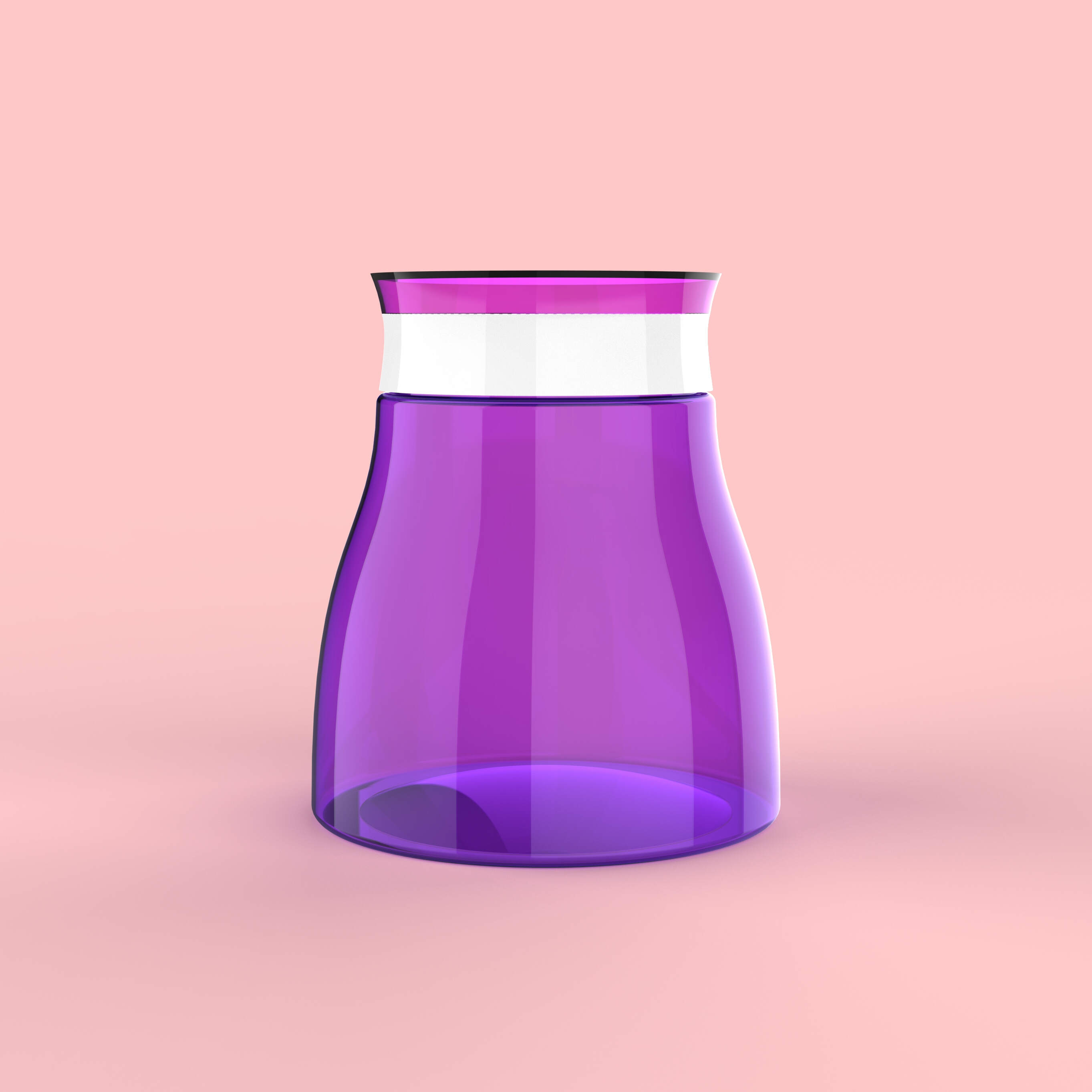 1000ML PET Plastic Round Shape Jar with lid Packaging for Hair Mask Product.