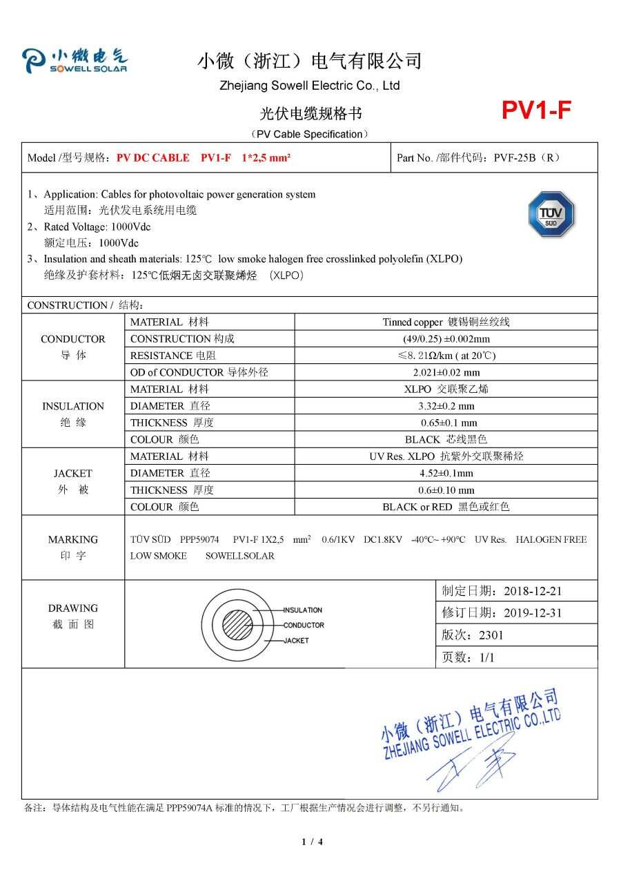 A04 Solar cable 2pfg 1169 PV1-F 1X2.5 tuv certificate.jpg